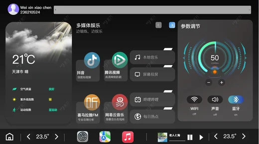汽车中控界面 PPTX 合并预览